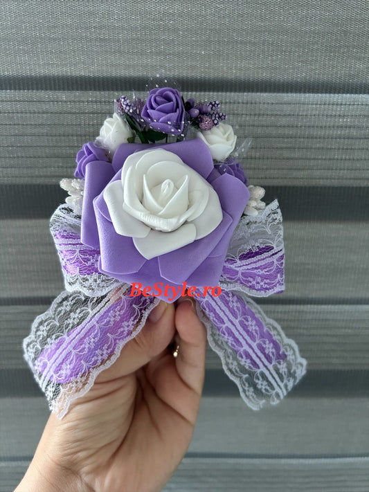 Floare de pus în piept nunta pentru mire, nas sau nașa