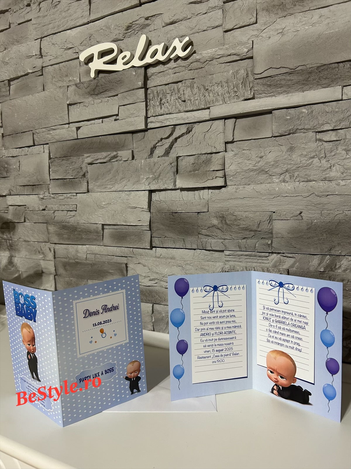 Invitatie botez BSIB019 - Boss Baby
