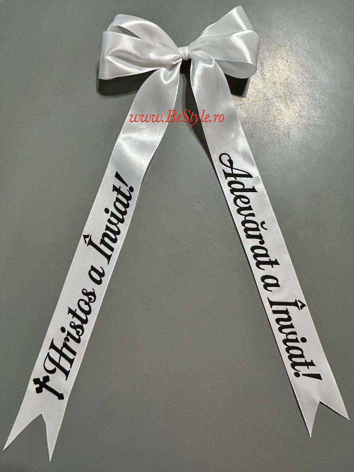 Panglica personalizata cu mesaj de Paste