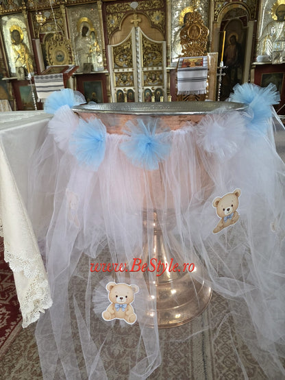 Fusta cristelnita botez cu ursulet