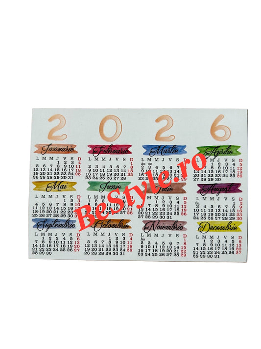 Calendar personalizat de buzunar 2026 CAL P25