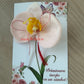 Brosa martisor cu orhidee