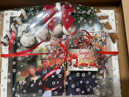 Aranjament tip rama personalizata cu foto de Craciun