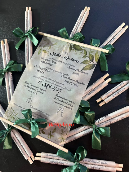 Invitatie nunta BSIN003 - model pergament