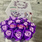 Aranjament cu trandafiri de sapun Lavander