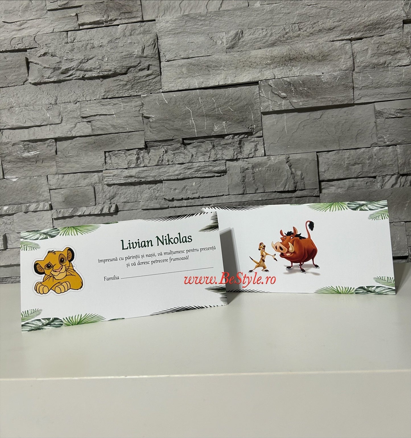 Plic de bani botez BSPB053 - Timon & Pumba