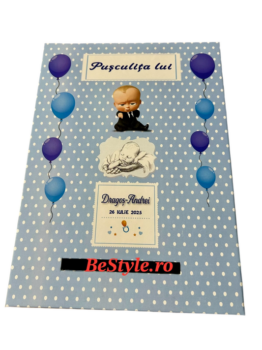 Cutie plicuri de bani botez Baby Boss 01