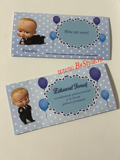 Plic de bani botez BSPB051 - Boss Baby