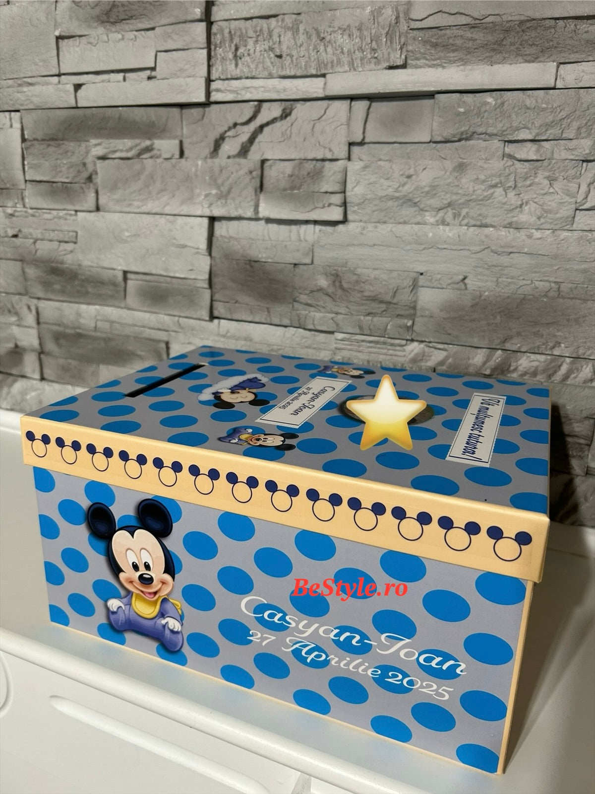 Cutie plicuri de bani botez Mickey Mouse 02