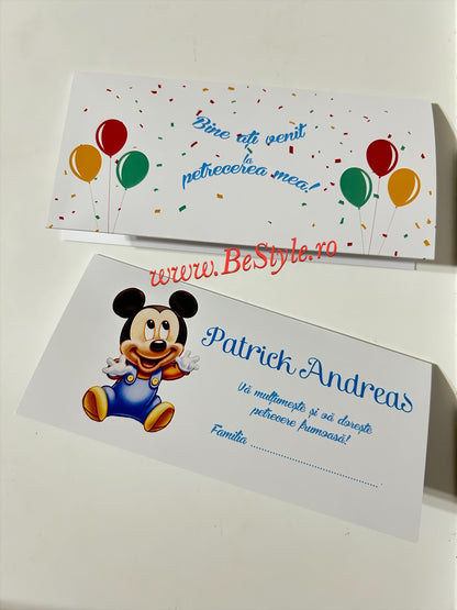 Plic de bani botez BSPB072 - Baby Mickey Mouse