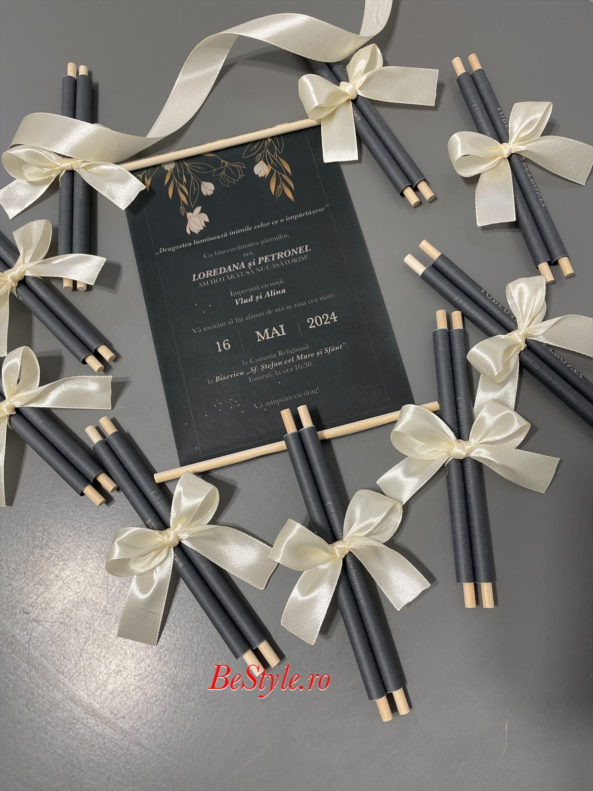 Invitatie nunta BSIN116 - model pergament