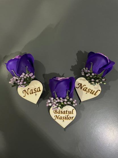 Floare de pus in piept personalizata 03