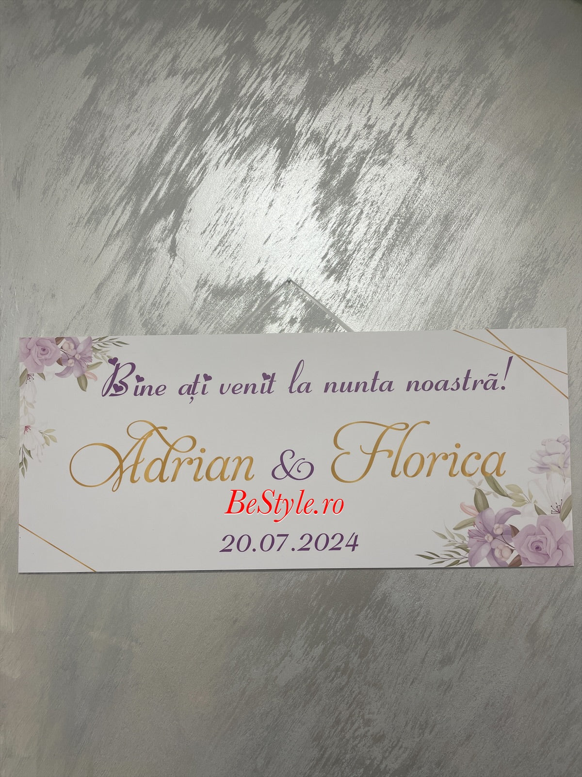 Pancarta Bine ati venit la nunta noastra 01