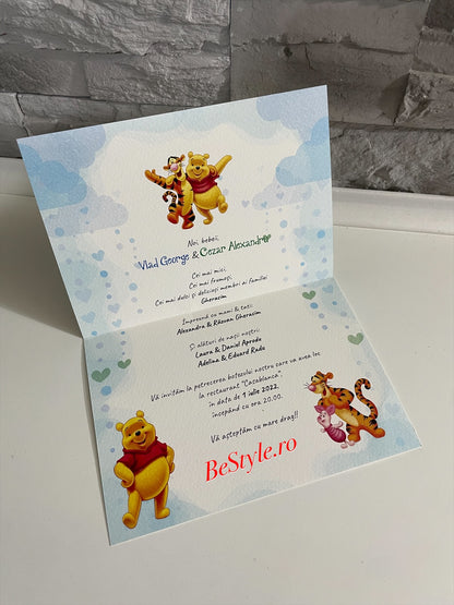 Invitatie botez BSIB026 - Winnie the pooh
