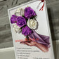 Tablou martisor pentru mama cu buchet din trandafiri de sapun