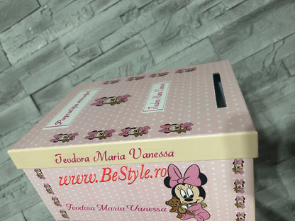 Cutie plicuri de bani botez Minnie Mouse 02