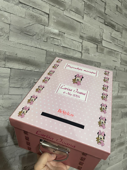 Cutie plicuri de bani botez Minnie Mouse 02