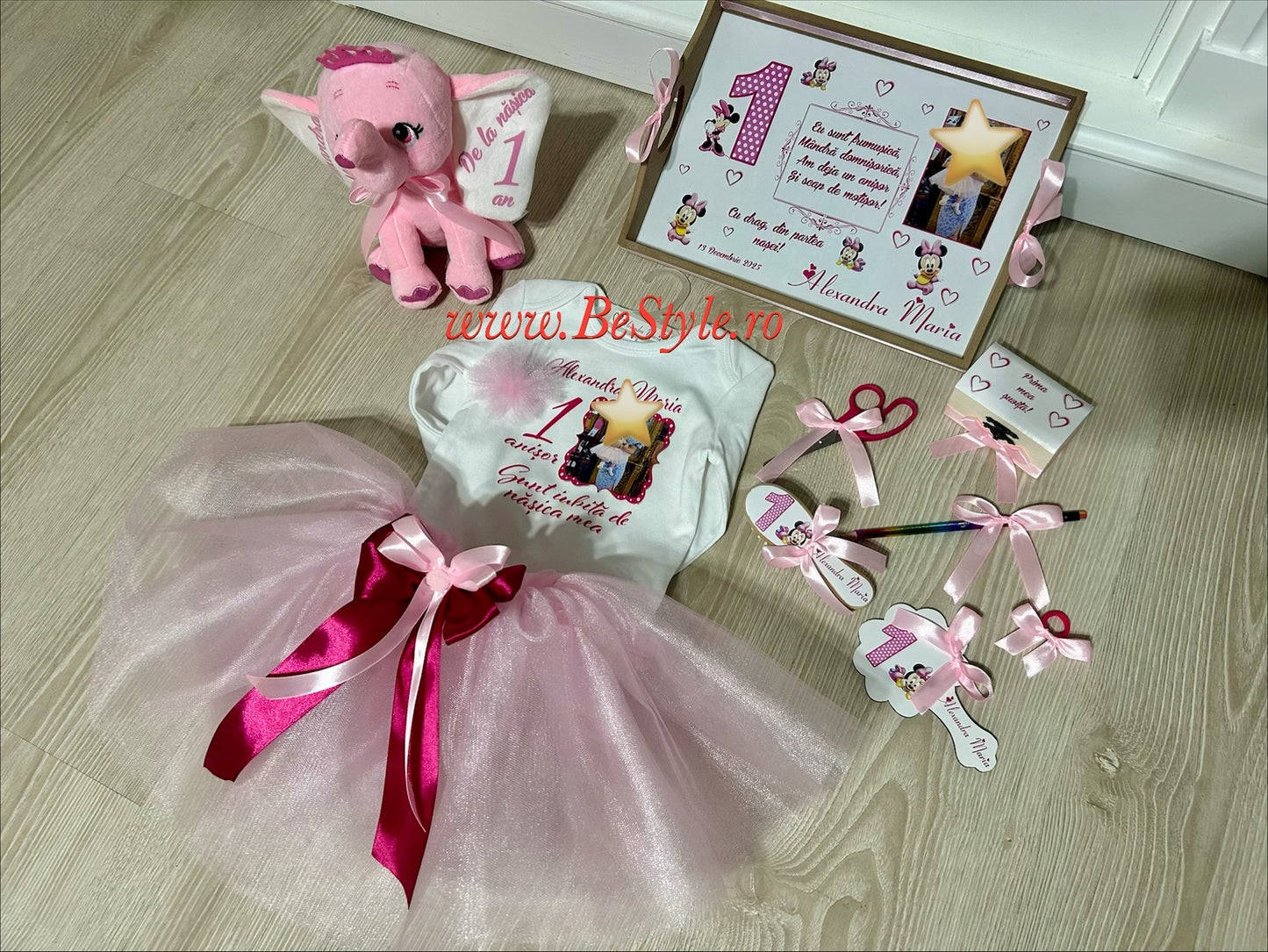 Set tavita mot cu jucarie și compleu personalizat