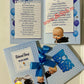 Invitatie botez BSIB019 cu fundita - Boss Baby