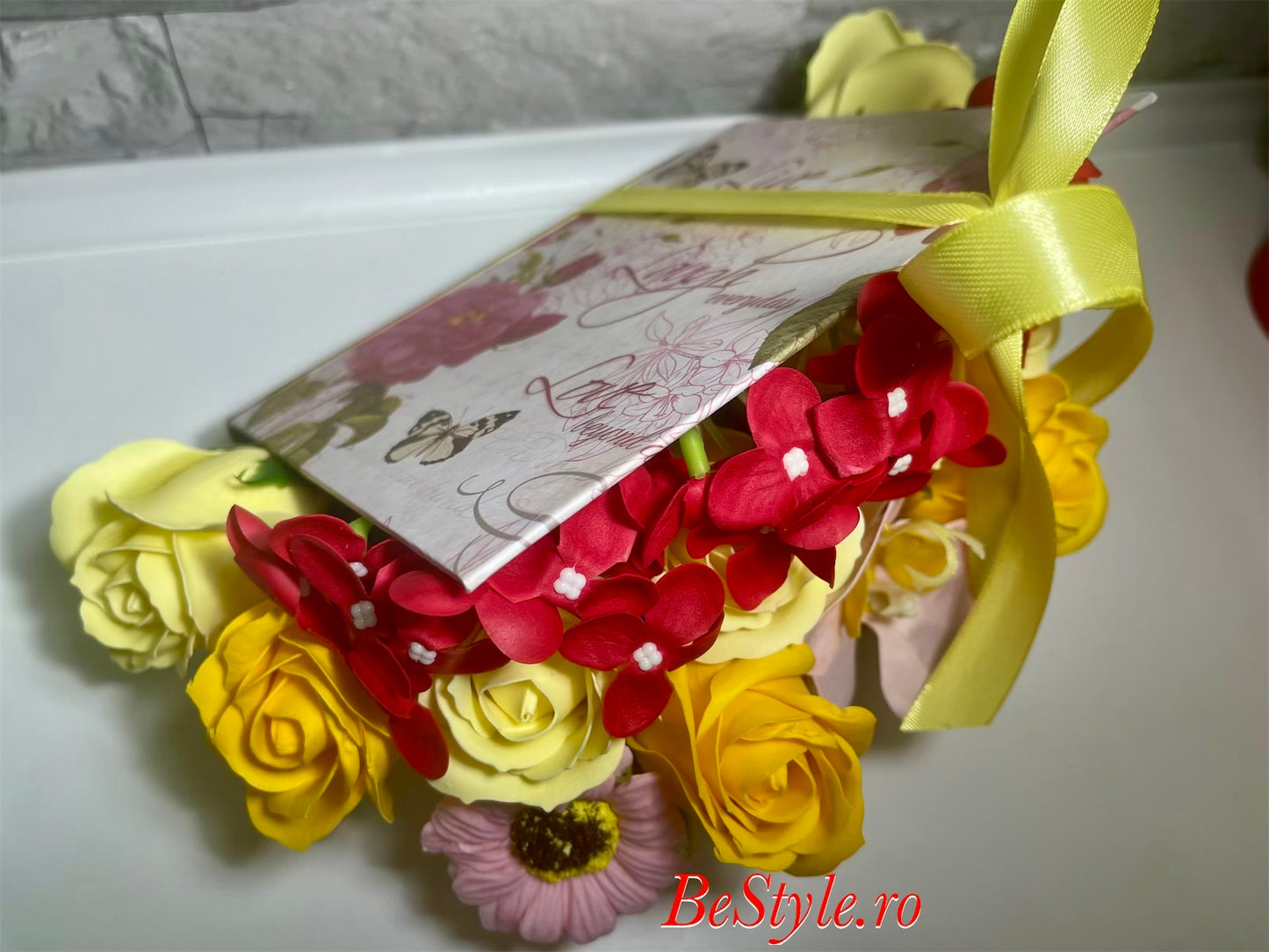 Carte cu flori de sapun 02
