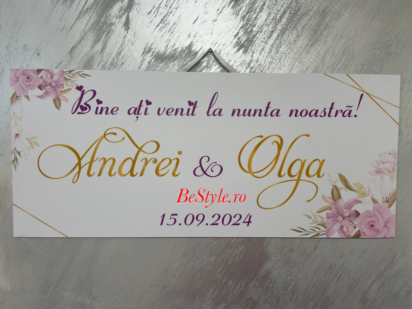 Pancarta Bine ati venit la nunta noastra 01