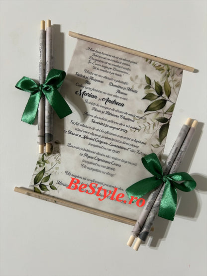 Invitatie nunta BSIN003 - model pergament