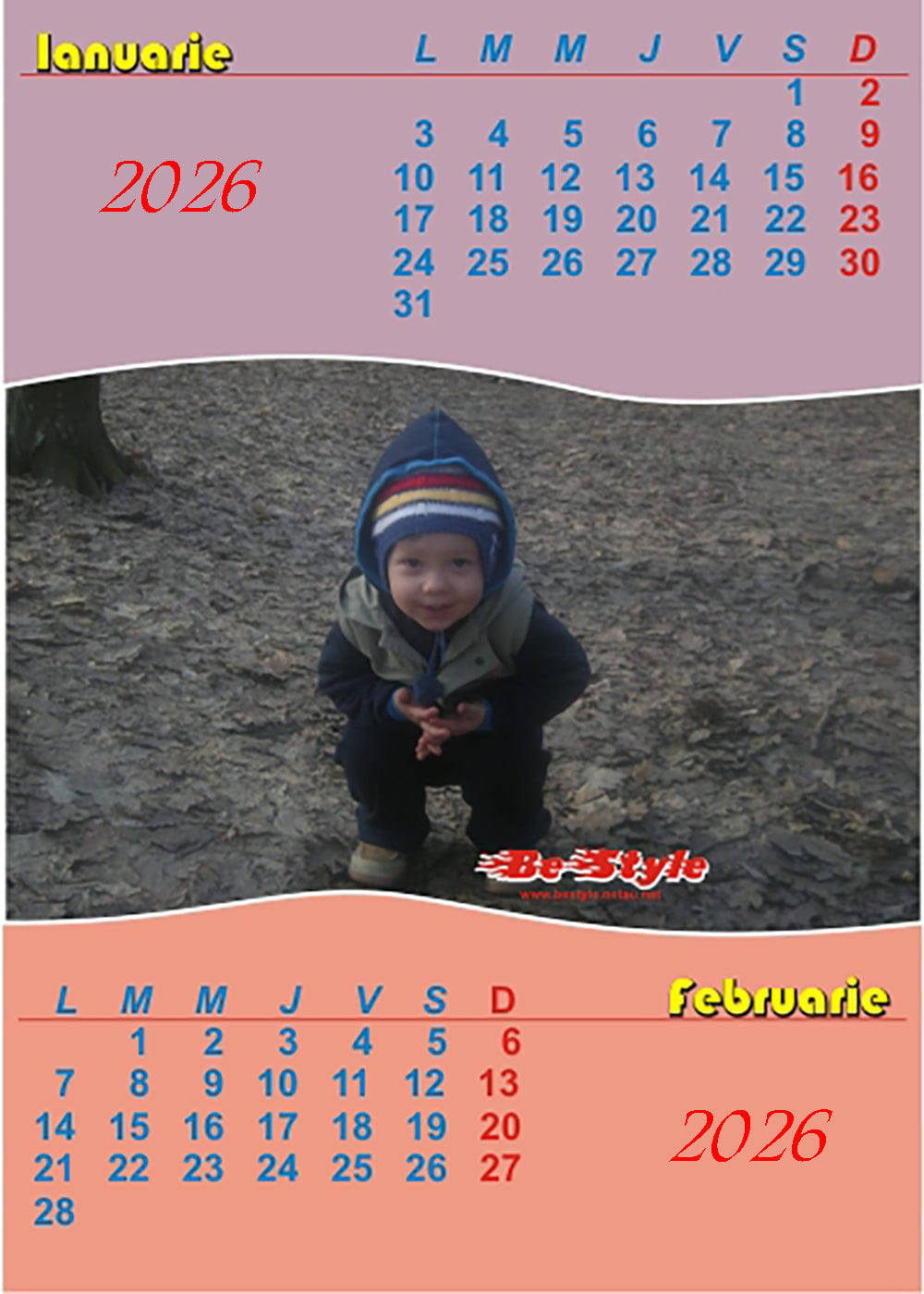 Calendar personalizat de perete 2026 CAL P05