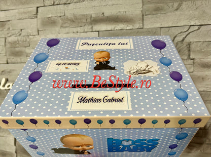 Cutie plicuri de bani botez Baby Boss 01