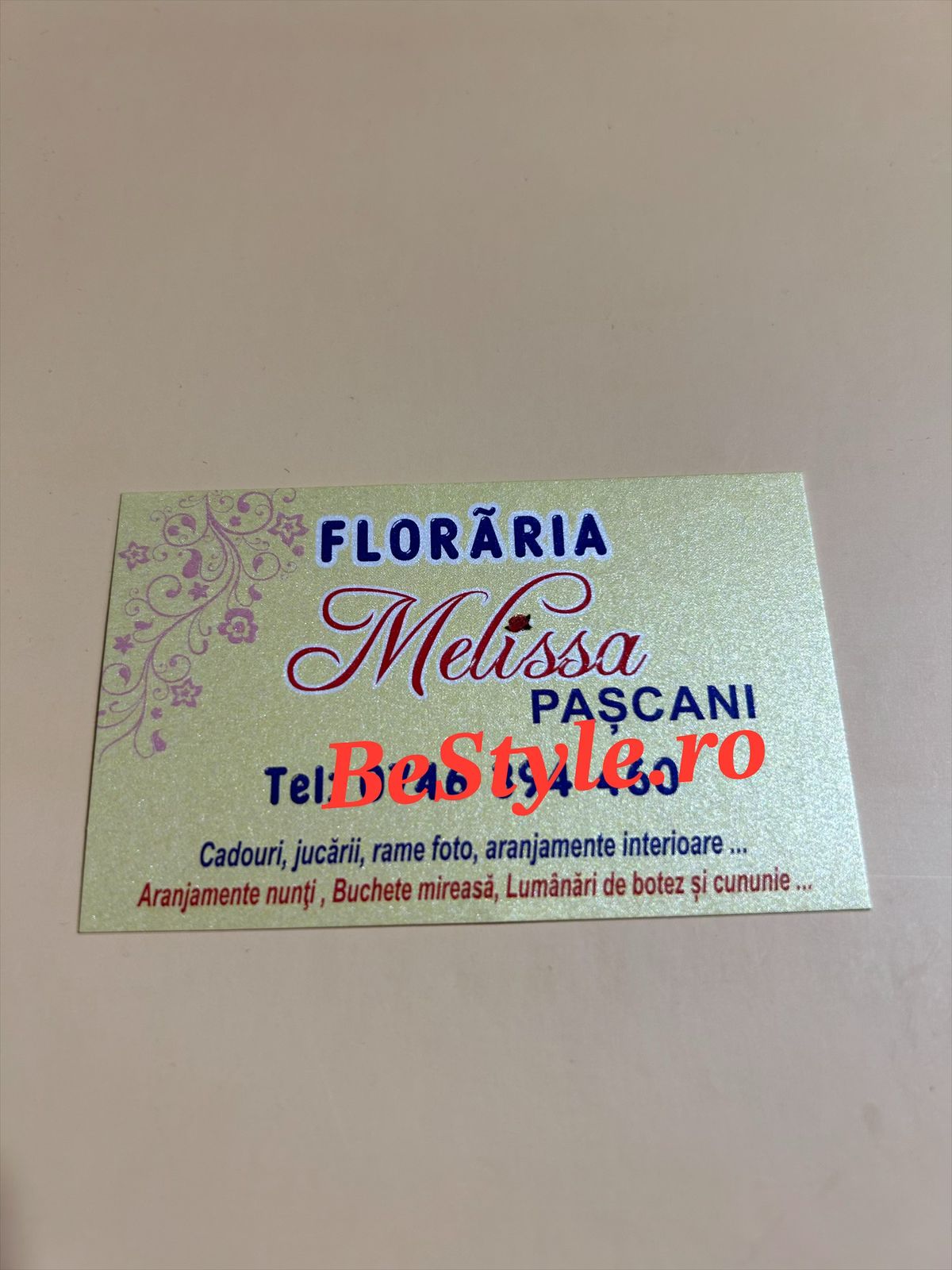 Carte de vizita Floraria