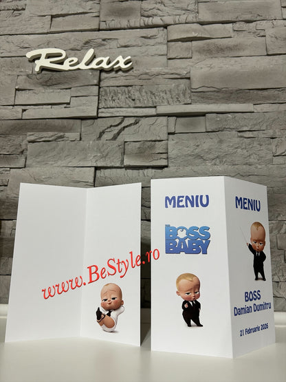 Meniu botez BSMB013 - Baby Boss