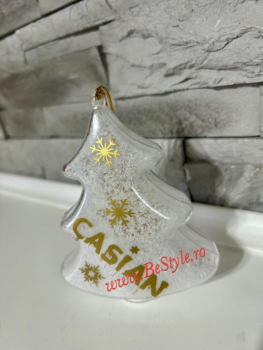 Glob personalizat - bradut de Craciun 04