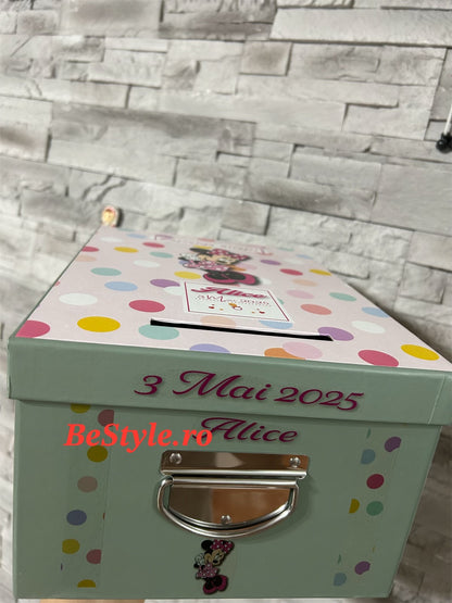 Cutie plicuri de bani botez Minnie Mouse 01