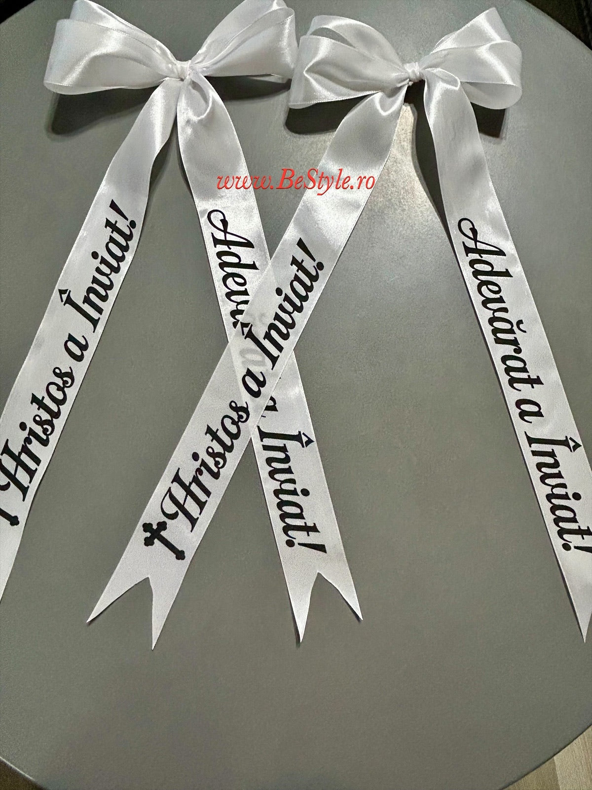 Panglica personalizata cu mesaj de Paste