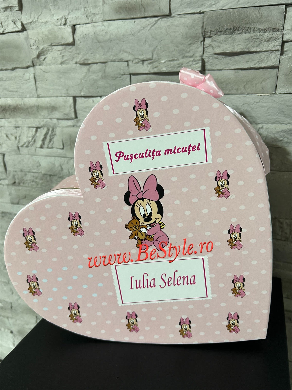 Cutie plicuri de bani botez - inima 01