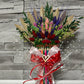 Aranjament din creioane colorate cu flori uscate 03
