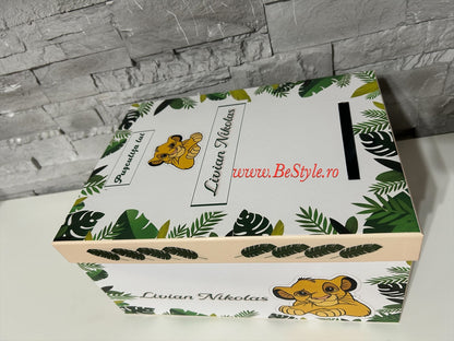 Cutie plicuri de bani botez Simba 01