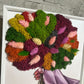 Tablou personalizat cu buchet din licheni A4