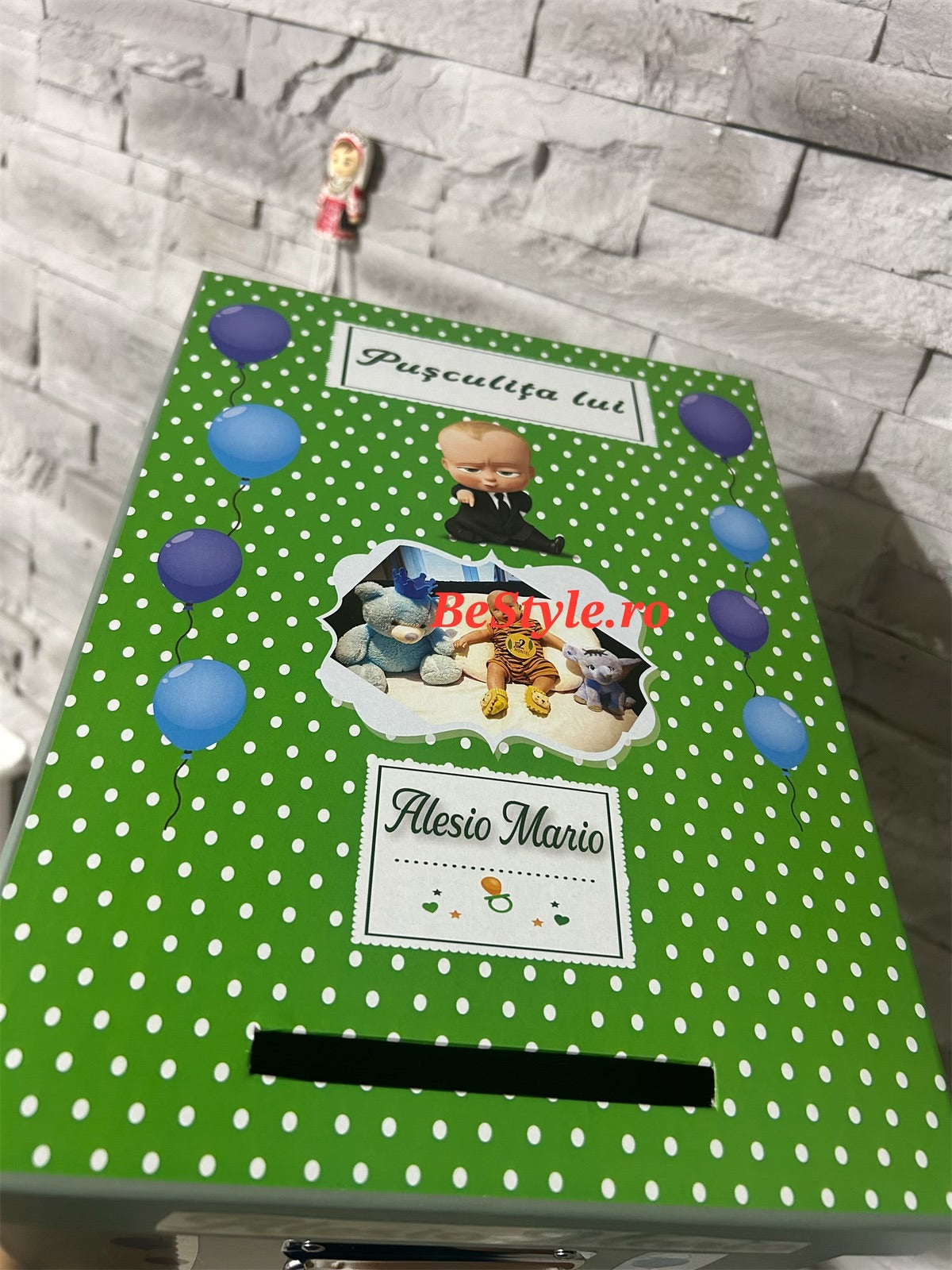 Cutie plicuri de bani botez Baby Boss 03