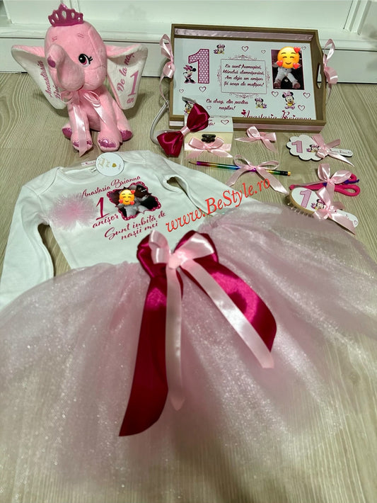 Set tavita mot cu jucarie și compleu personalizat