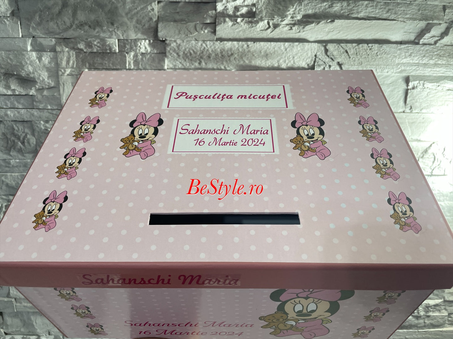 Cutie plicuri de bani botez Minnie Mouse 02