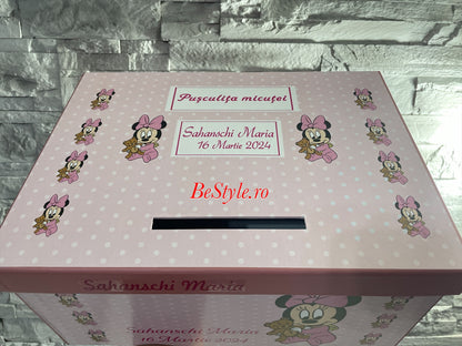 Cutie plicuri de bani botez Minnie Mouse 02