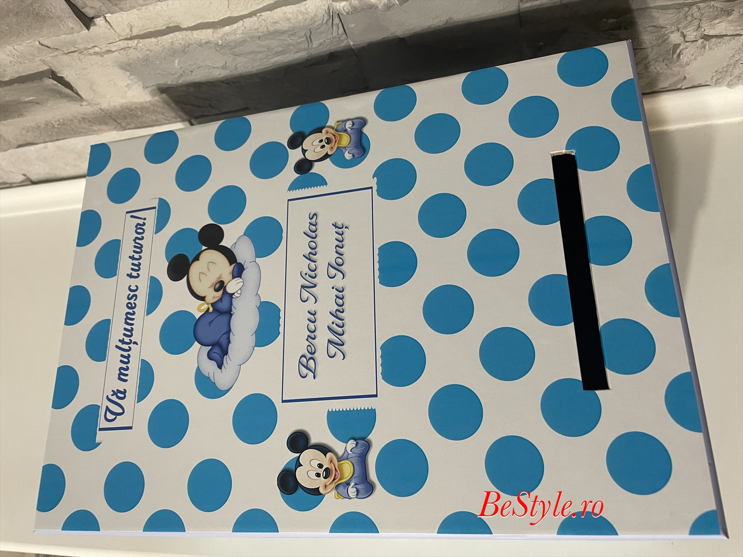 Cutie plicuri de bani botez Mickey Mouse 02