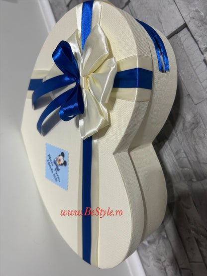 Cutie plicuri de bani botez - inima 03