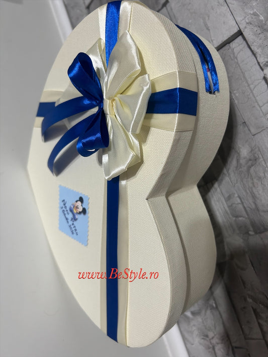 Cutie plicuri de bani botez - inima 03