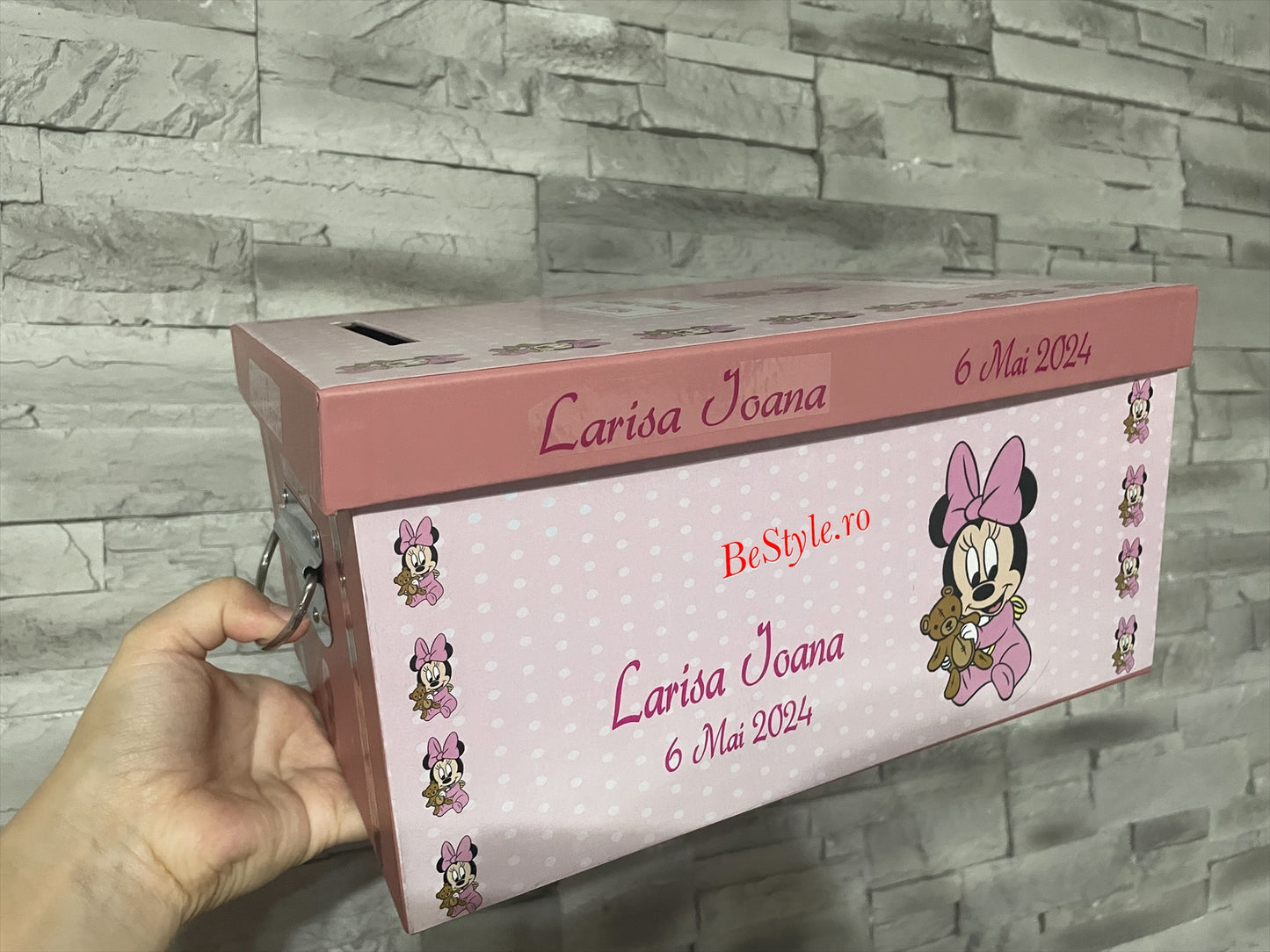 Cutie plicuri de bani botez Minnie Mouse 02