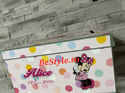Cutie plicuri de bani botez Minnie Mouse 01