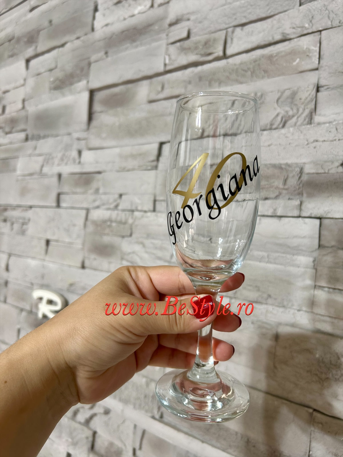 Pahar personalizat - aniversar