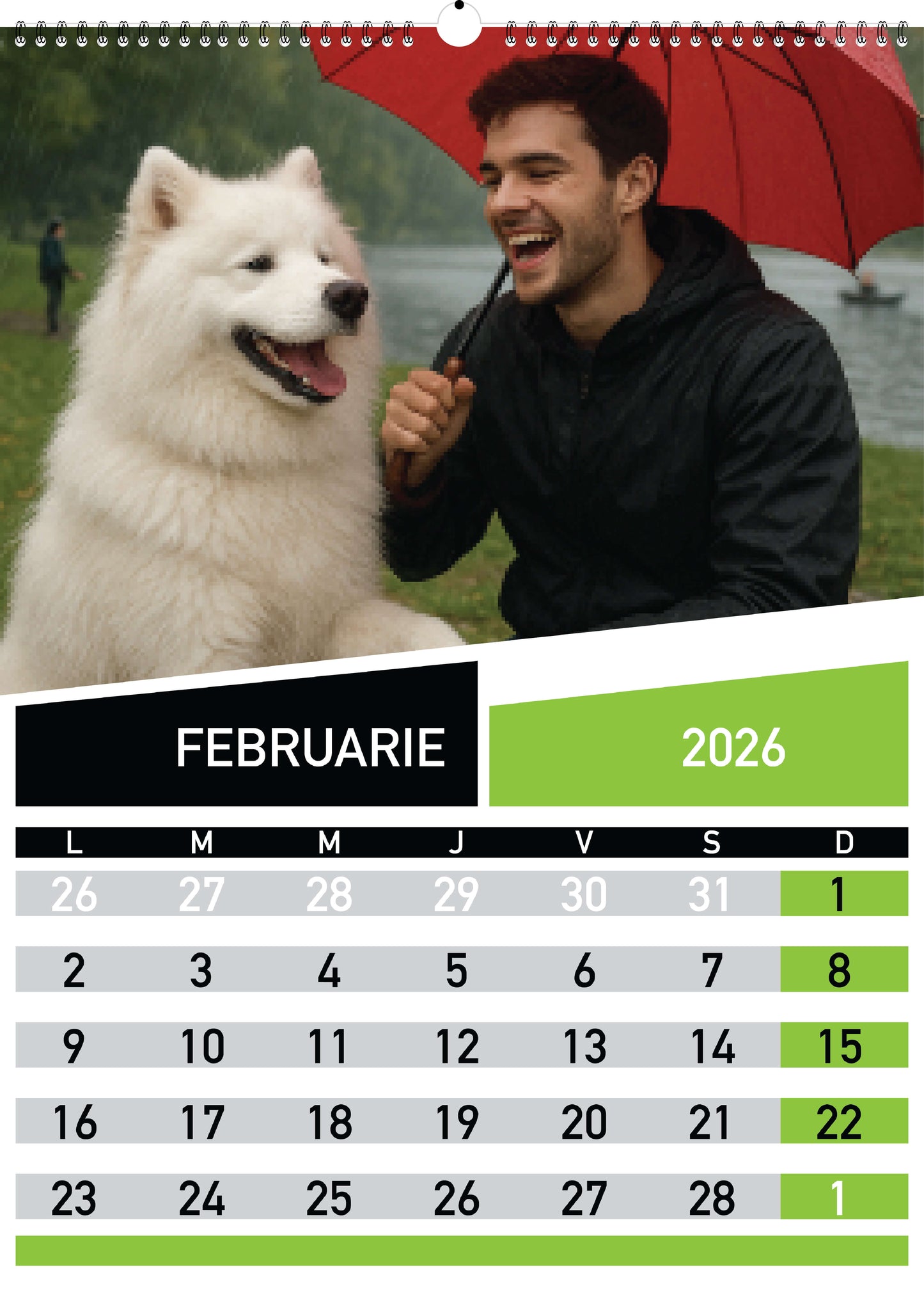 Calendar personalizat de perete 2026 CAL P66