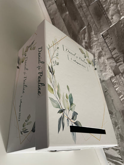 Cutie plicuri bani nunta - Olive leaves