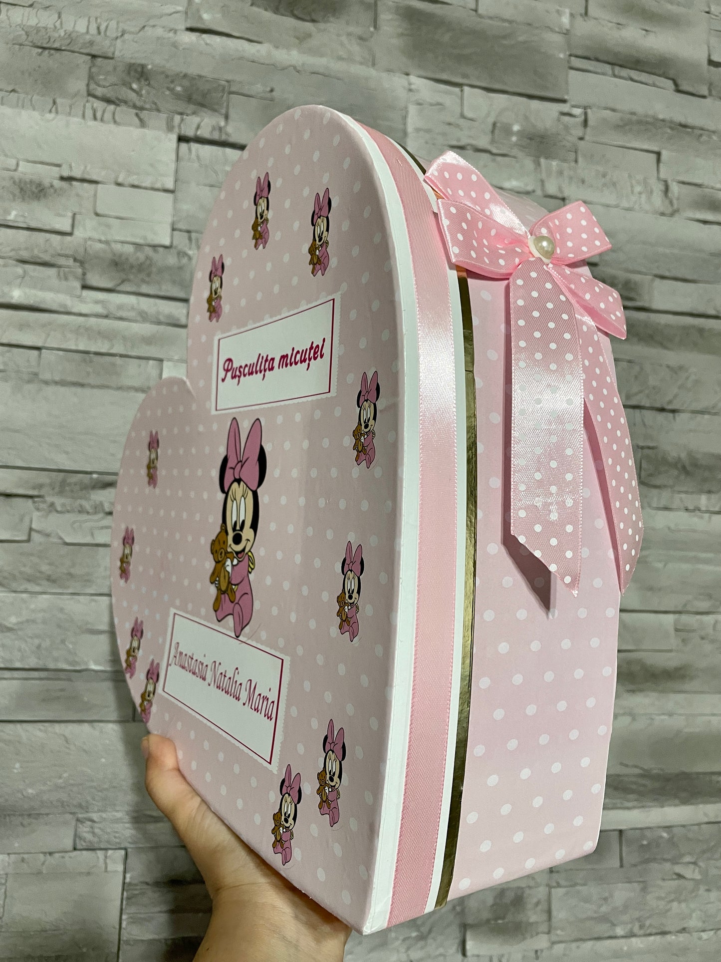 Cutie plicuri de bani botez - inima 01